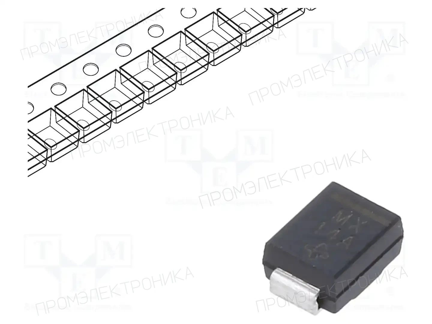 VISHAY SMBJ48A-E3/52 — Диоды TVS SMD однонаправленные