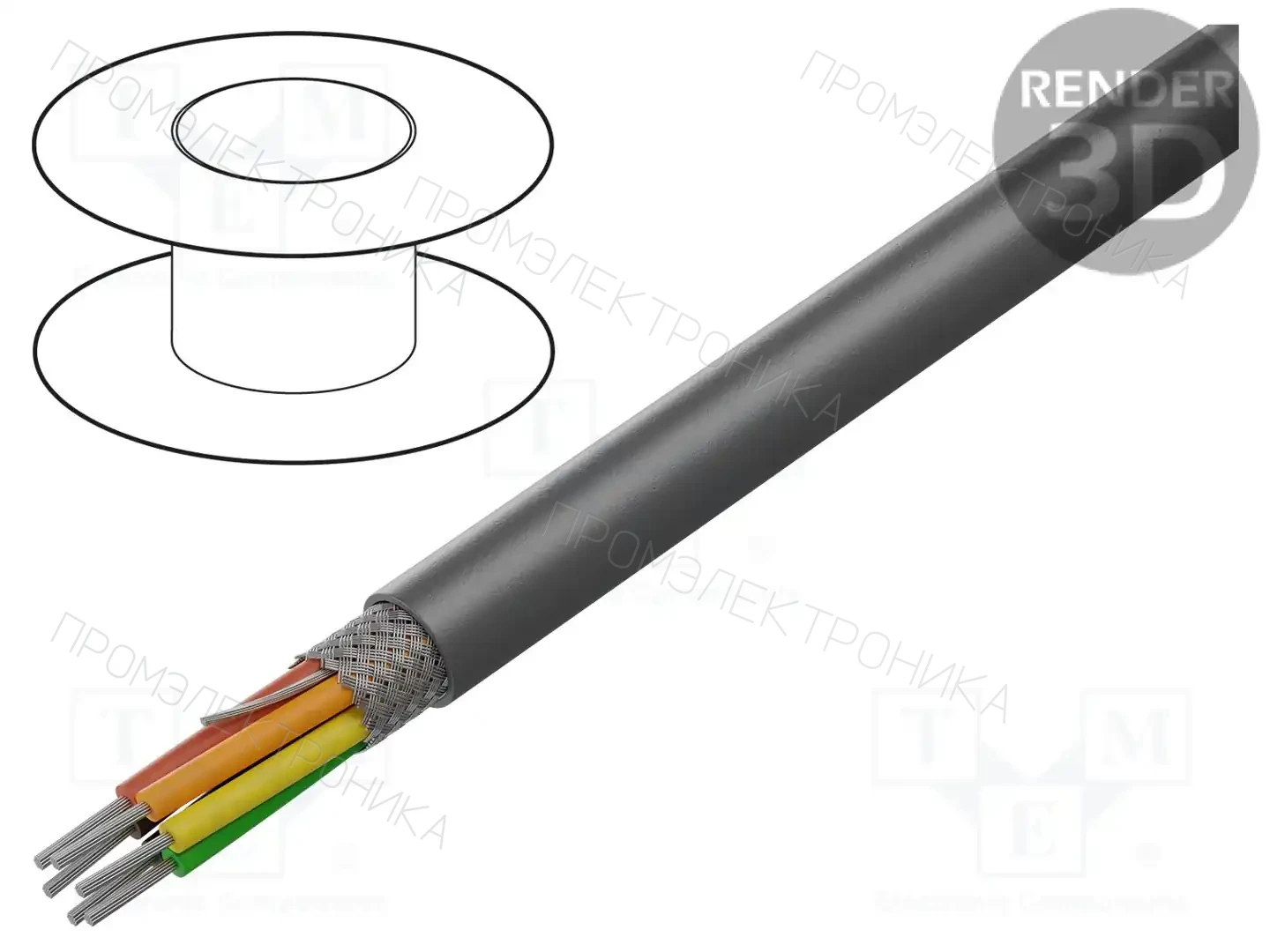 ALPHA WIRE B953063 GE321 — Провода многожильные экранированные