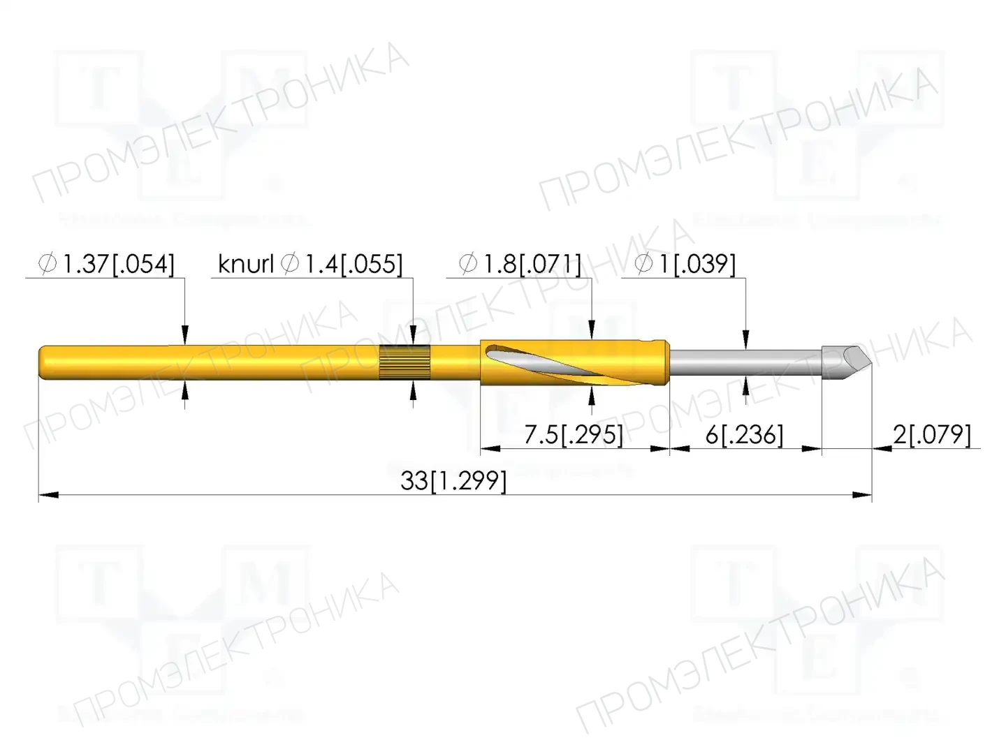 INGUN GKS-725 207 130 R 1507 S — Измерительные щупы