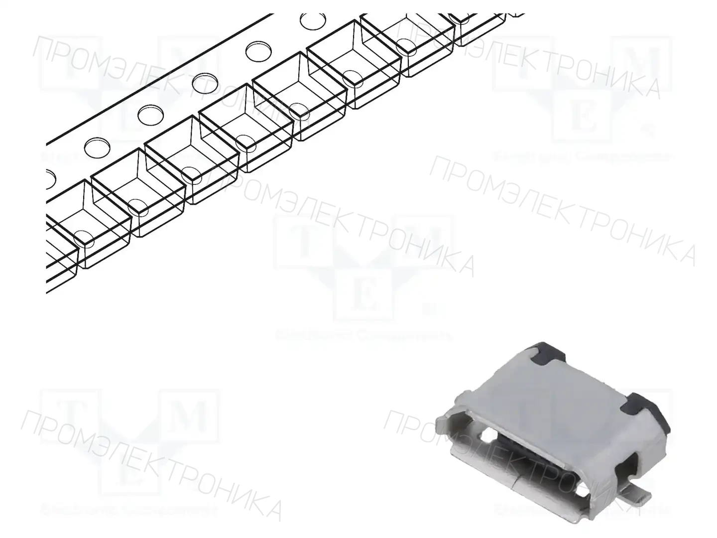 GCT USB3075-30-A — Разъeмы USB и IEEE1394