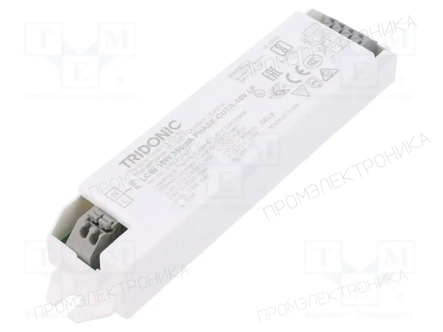 TRIDONIC LCBI 10W 350MA PHASE-CUT/1-10V LP — Блоки питания для LED