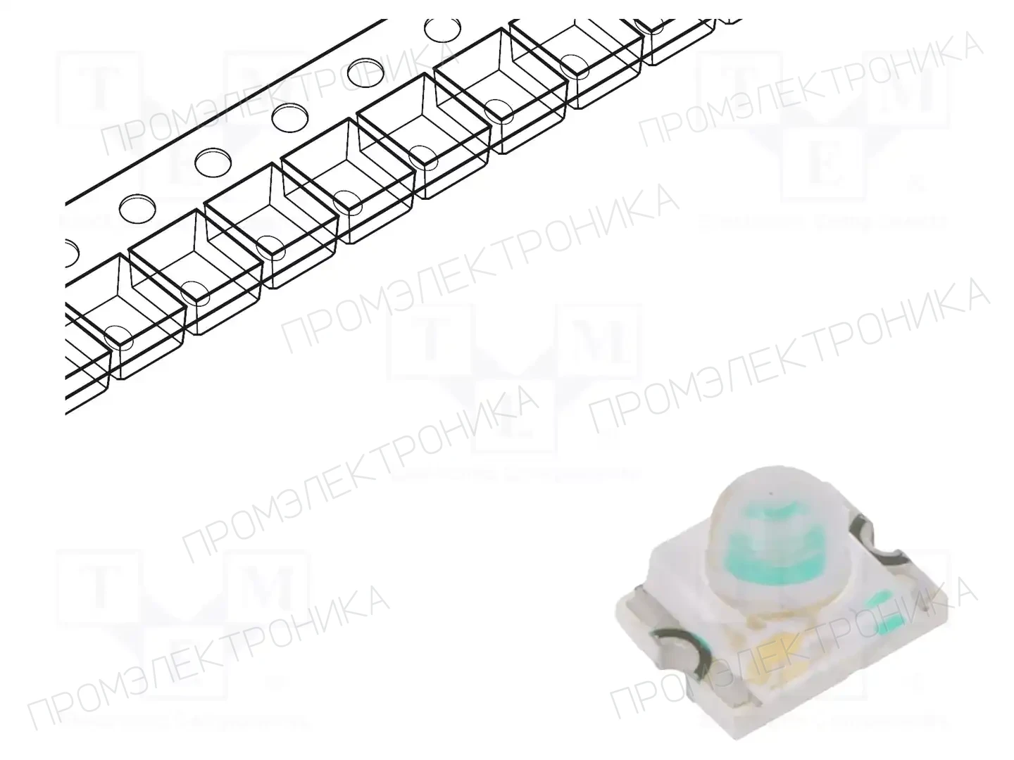 KINGBRIGHT ELECTRONIC KPD-3224QBC-D — Светодиоды SMD цветные