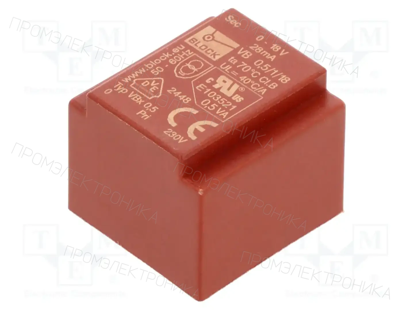 BLOCK VB 0,5/1/18 — Трансформаторы PCB