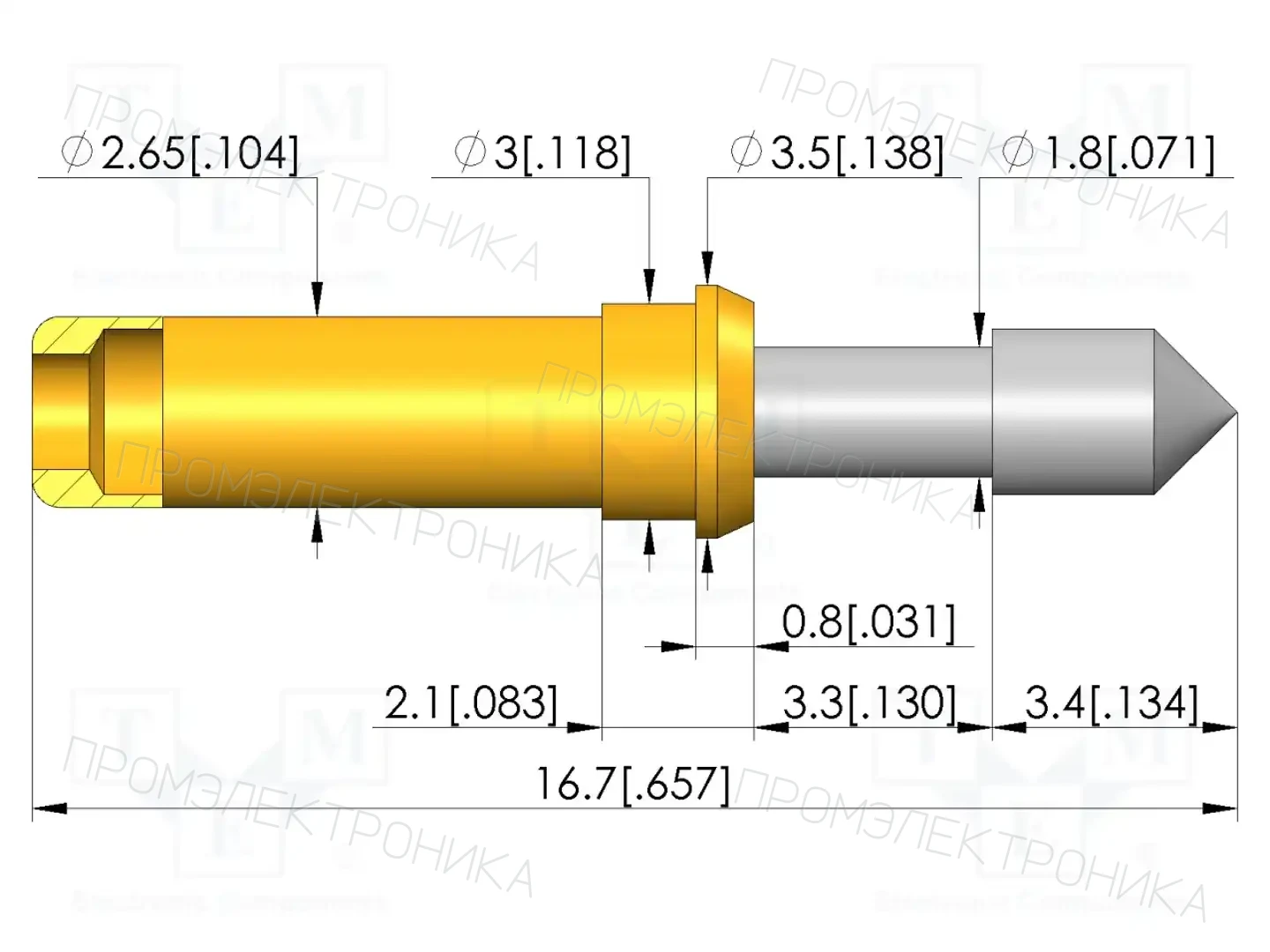INGUN GKS-913 358 230 R 0802 0 — Измерительные щупы