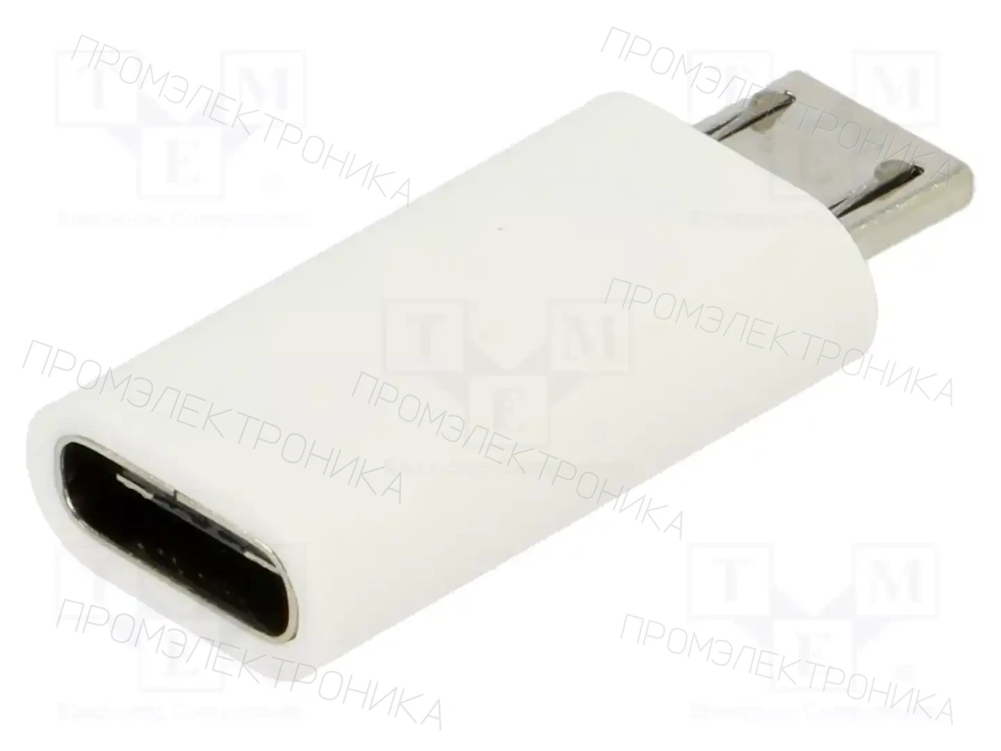 RASPBERRY PI MICRO USB (M) TO USB-C (F) ADAPTER WHITE — аксессуары