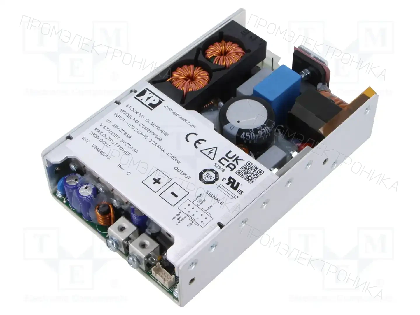 XP POWER CCM250PS28 — Открытые блоки питания