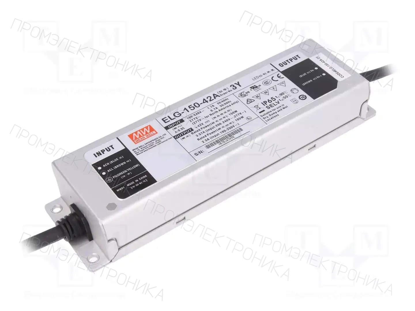 MEAN WELL ELG-150-42A-3Y — Блоки питания для LED