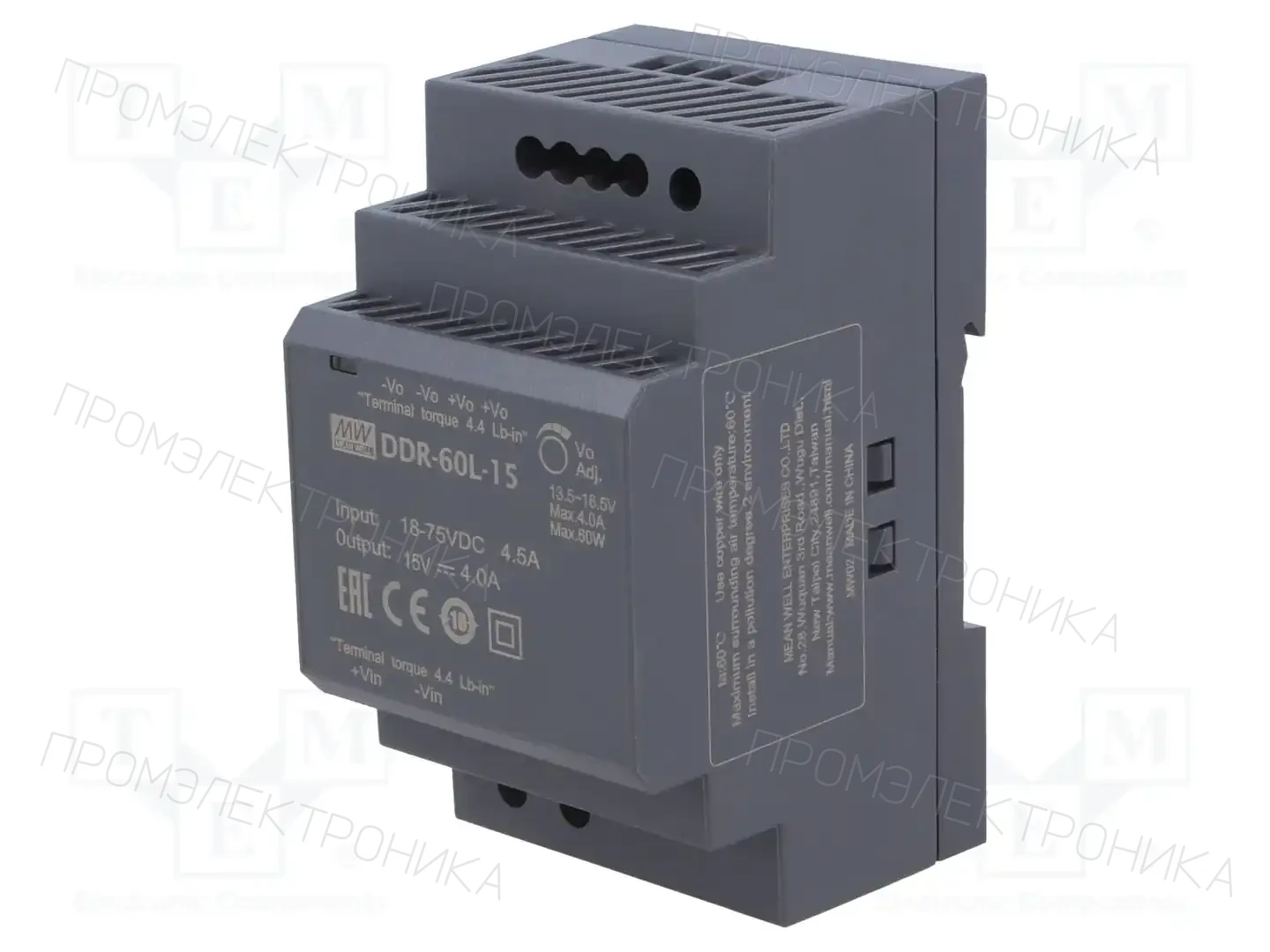 MEAN WELL DDR-60L-15 — Преобразователи DC/DC