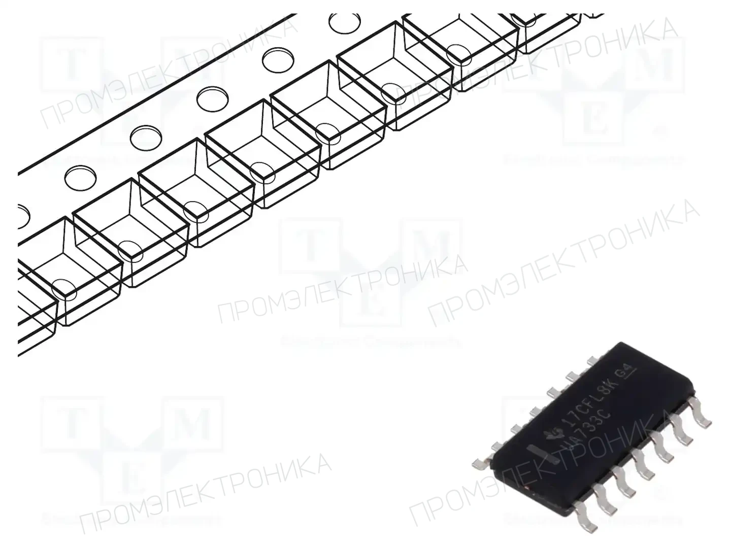Texas Instruments UA733CDR — Микросхемы RTV - аудио