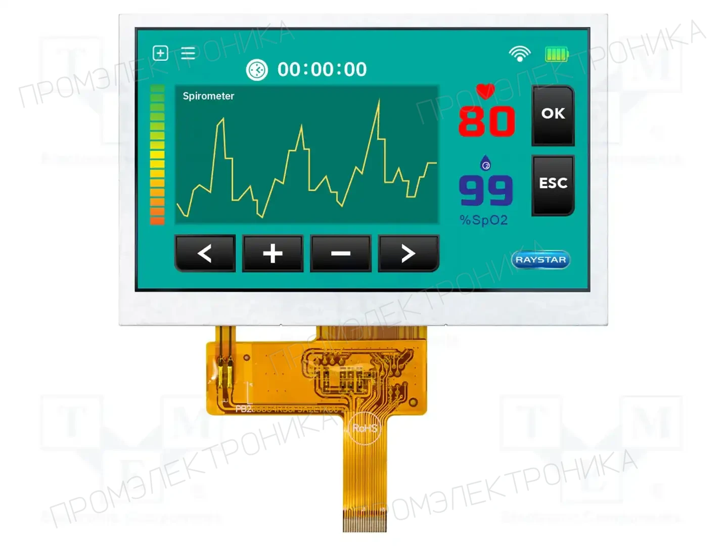 RAYSTAR OPTRONICS RFE430W-AWH-SNN — Дисплеи TFT