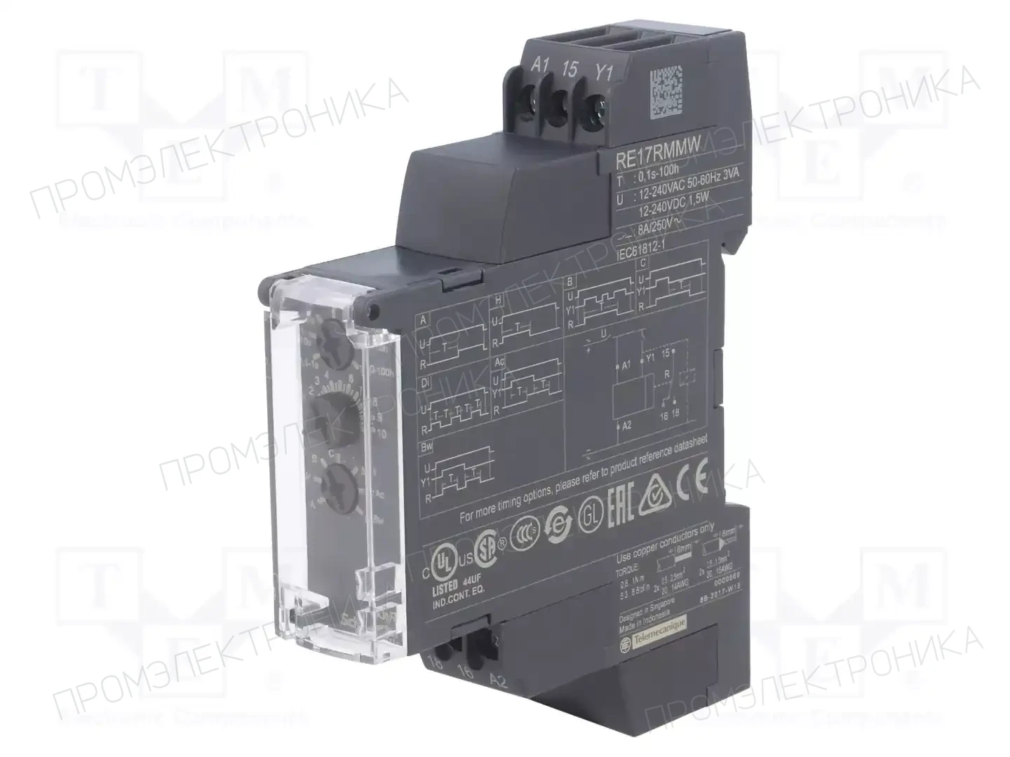 SCHNEIDER ELECTRIC RE17RMMW — Временные аналоговые реле