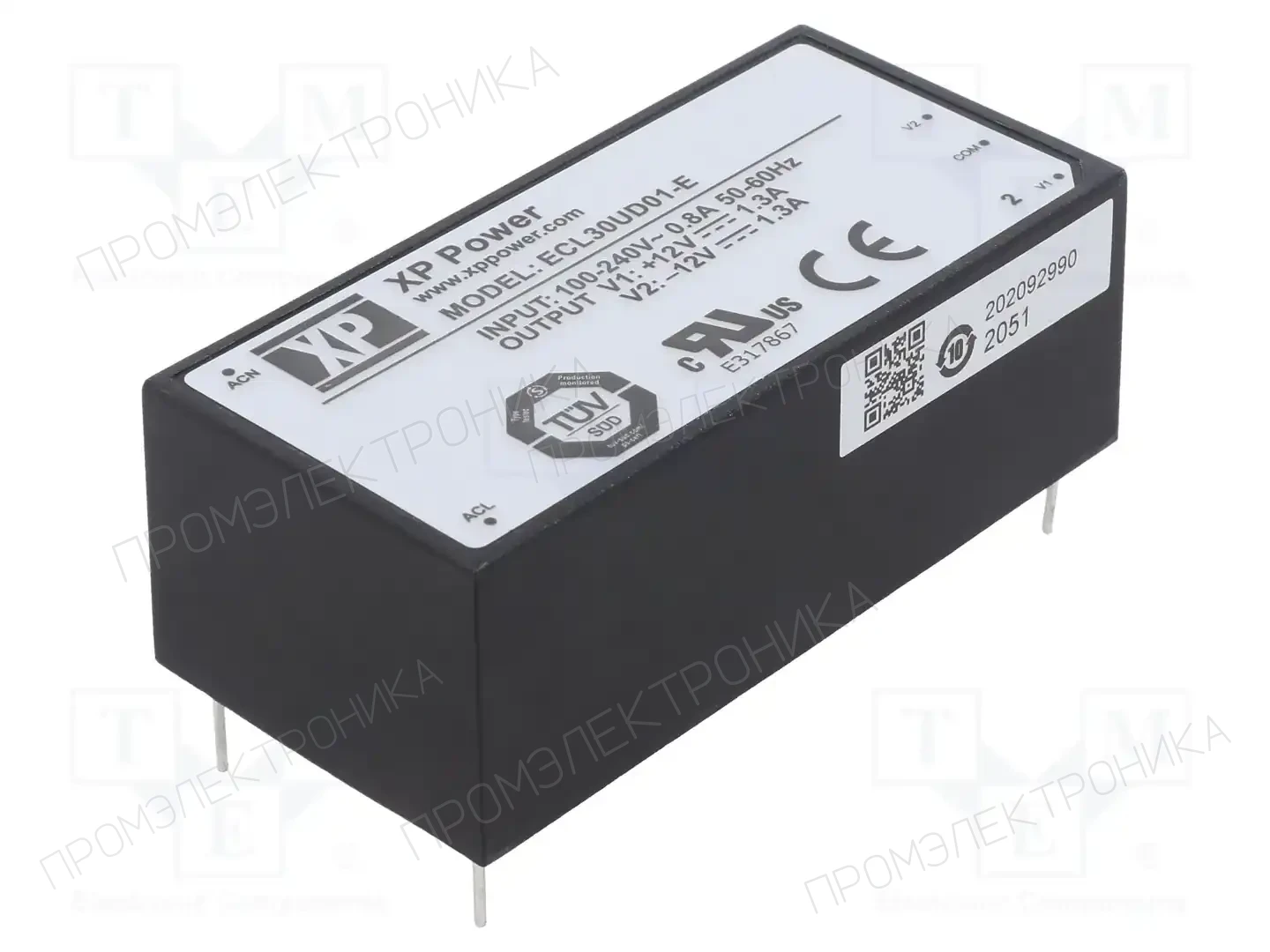 XP POWER ECL30UD01-E — Преобразователи AC/DC для PCB