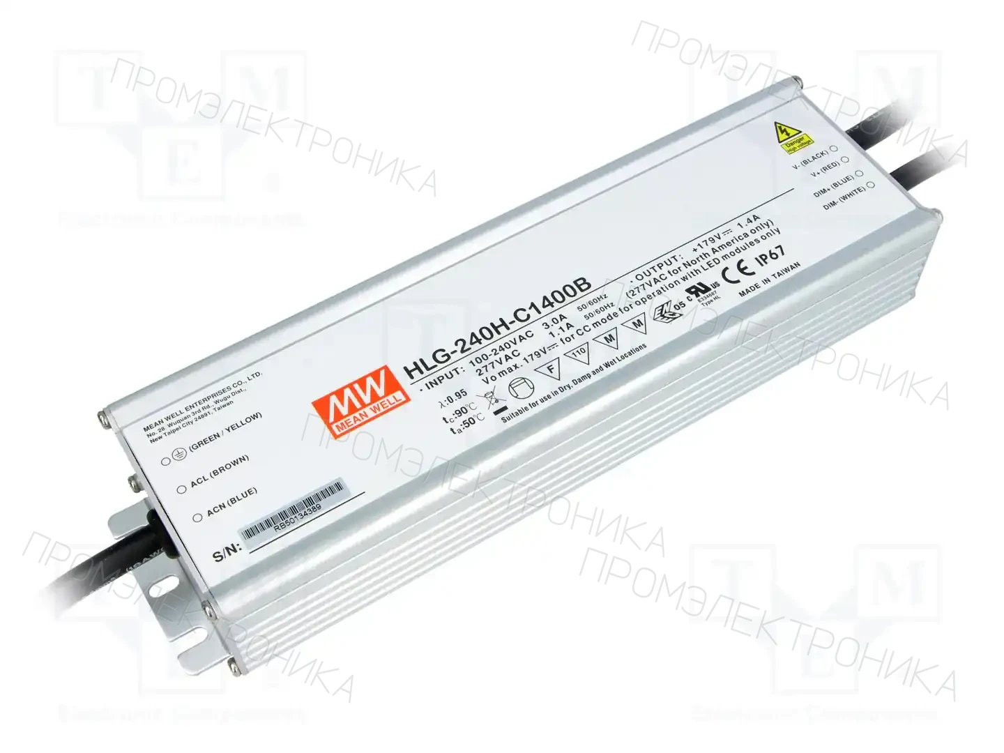 MEAN WELL HLG-240H-C1400B — Блоки питания для LED