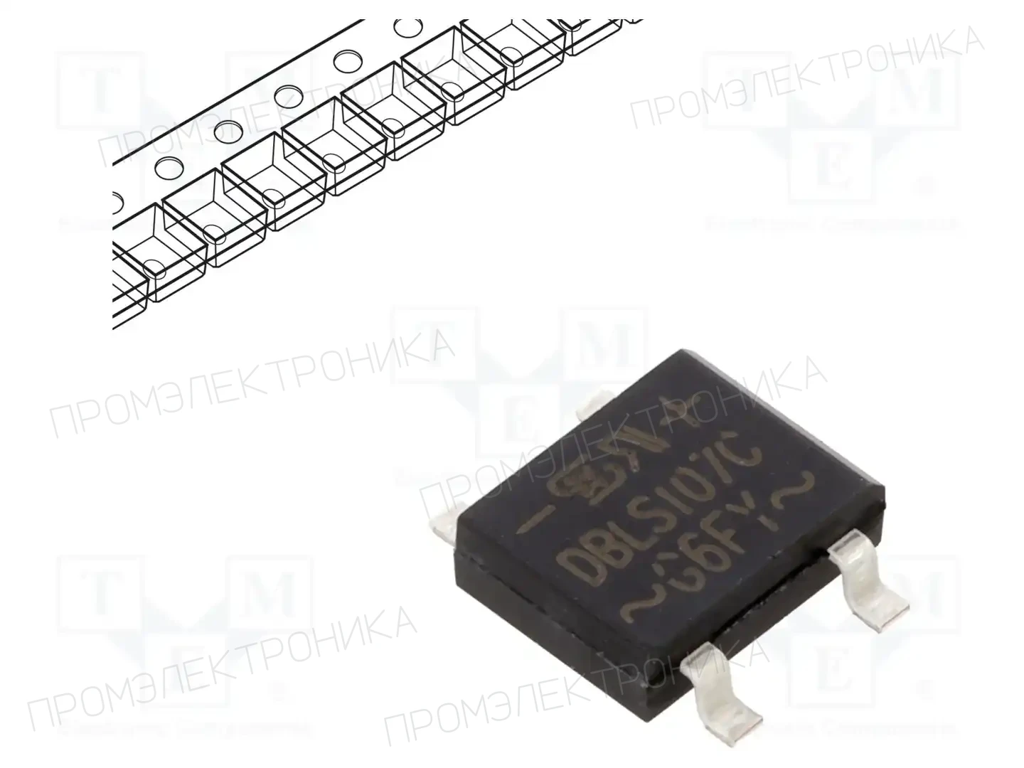 TAIWAN SEMICONDUCTOR DBLS107G — Однофазные мосты диодные SMD/THT