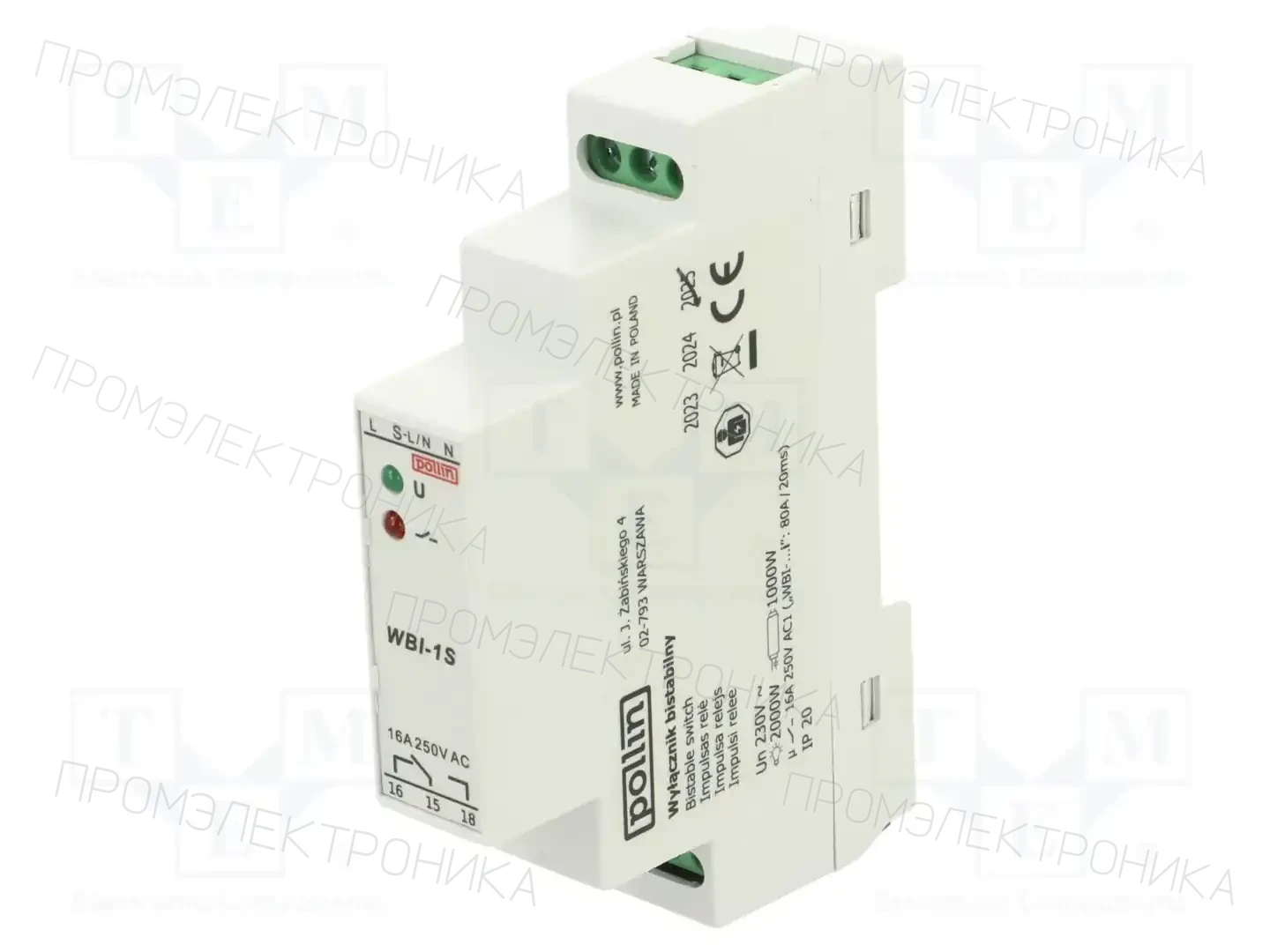 POLLIN WBI-1S — Монтажные реле