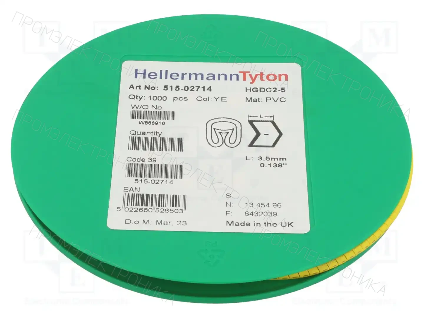 HELLERMANNTYTON 515-02714 — Маркеры проводов