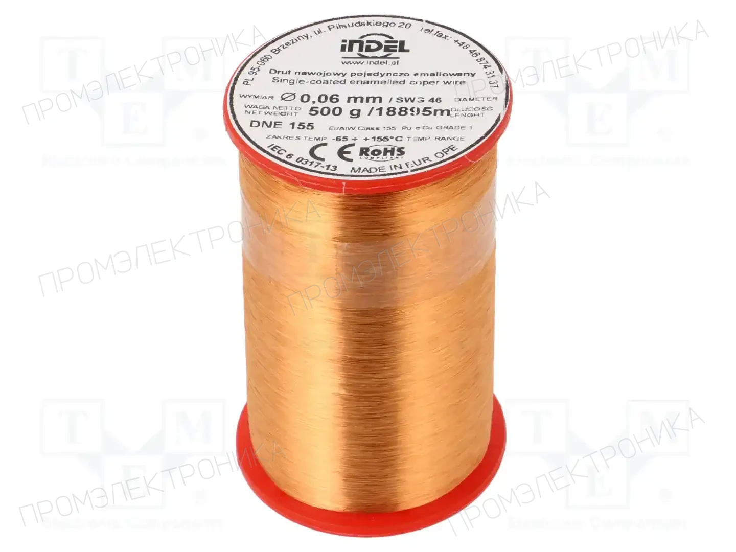 INDEL DNE0,06-500G — Проволока обмоточная