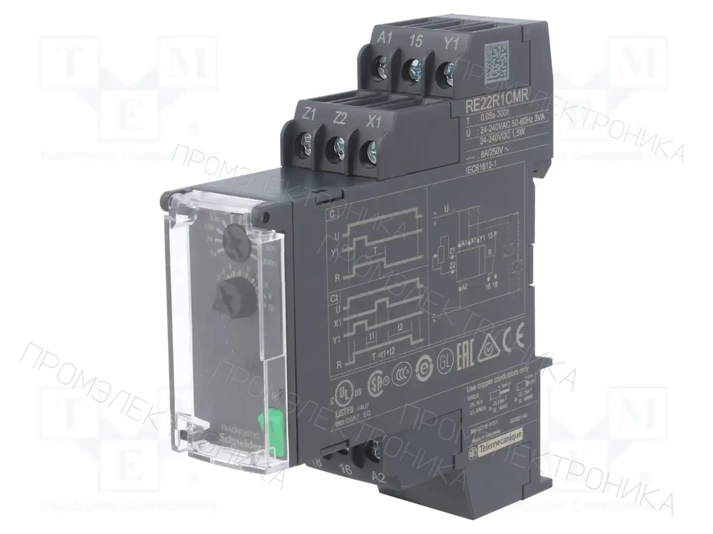 SCHNEIDER ELECTRIC RE22R1CMR — Временные аналоговые реле