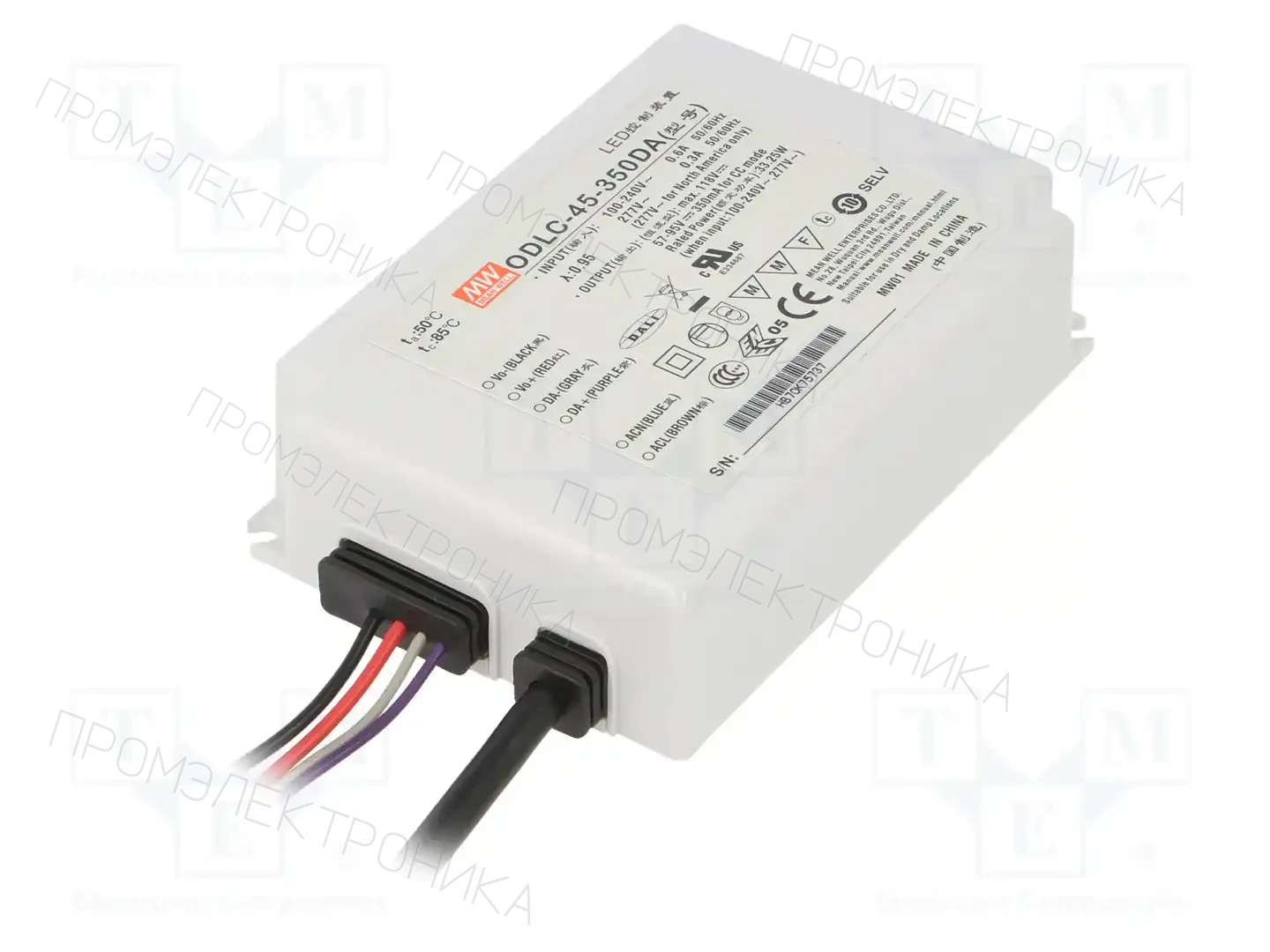 MEAN WELL ODLC-45-350DA — Блоки питания для LED