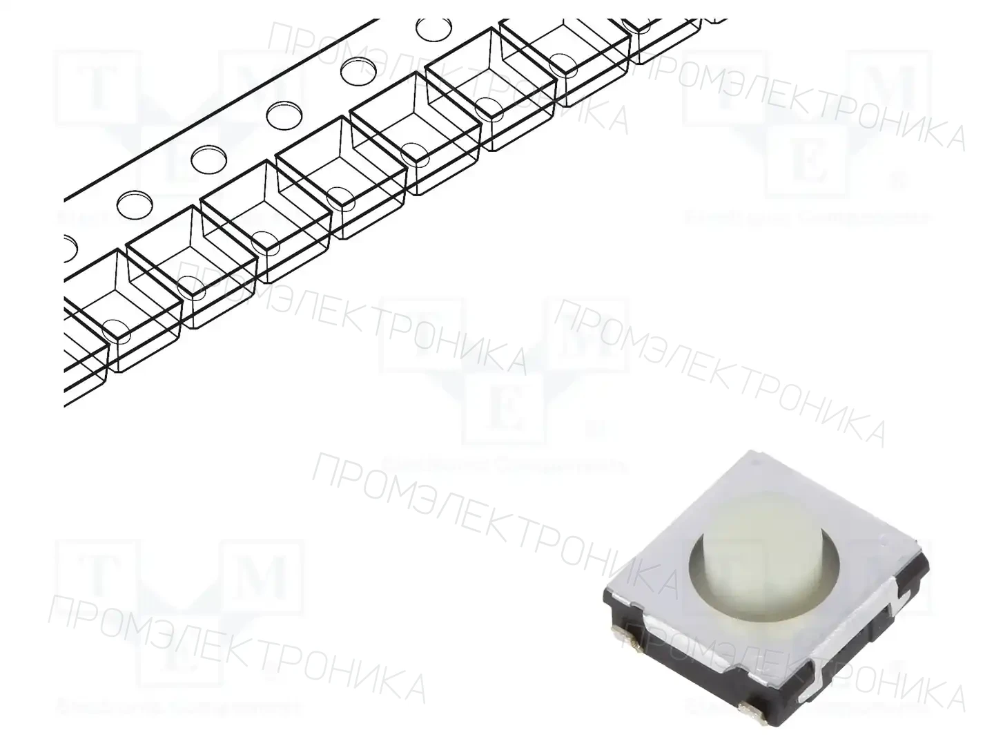 PANASONIC EVQQ2D03W — Микропереключатели TACT