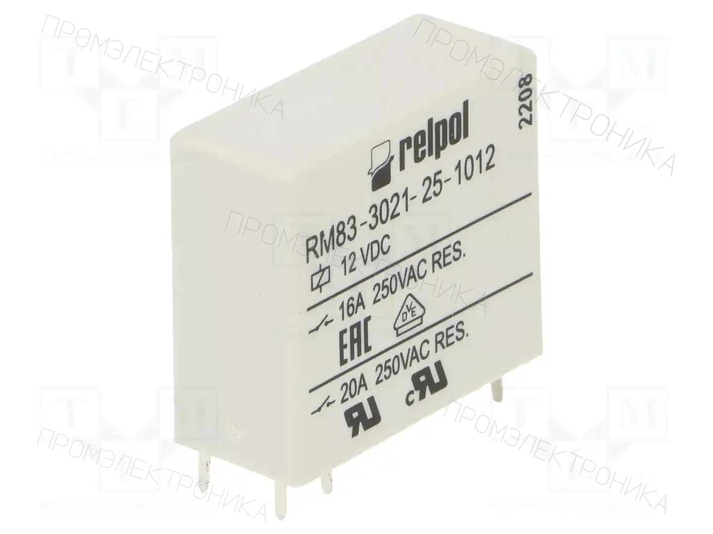 RELPOL RM83-3021-25-1012 — Реле электромагн. миниатюрные