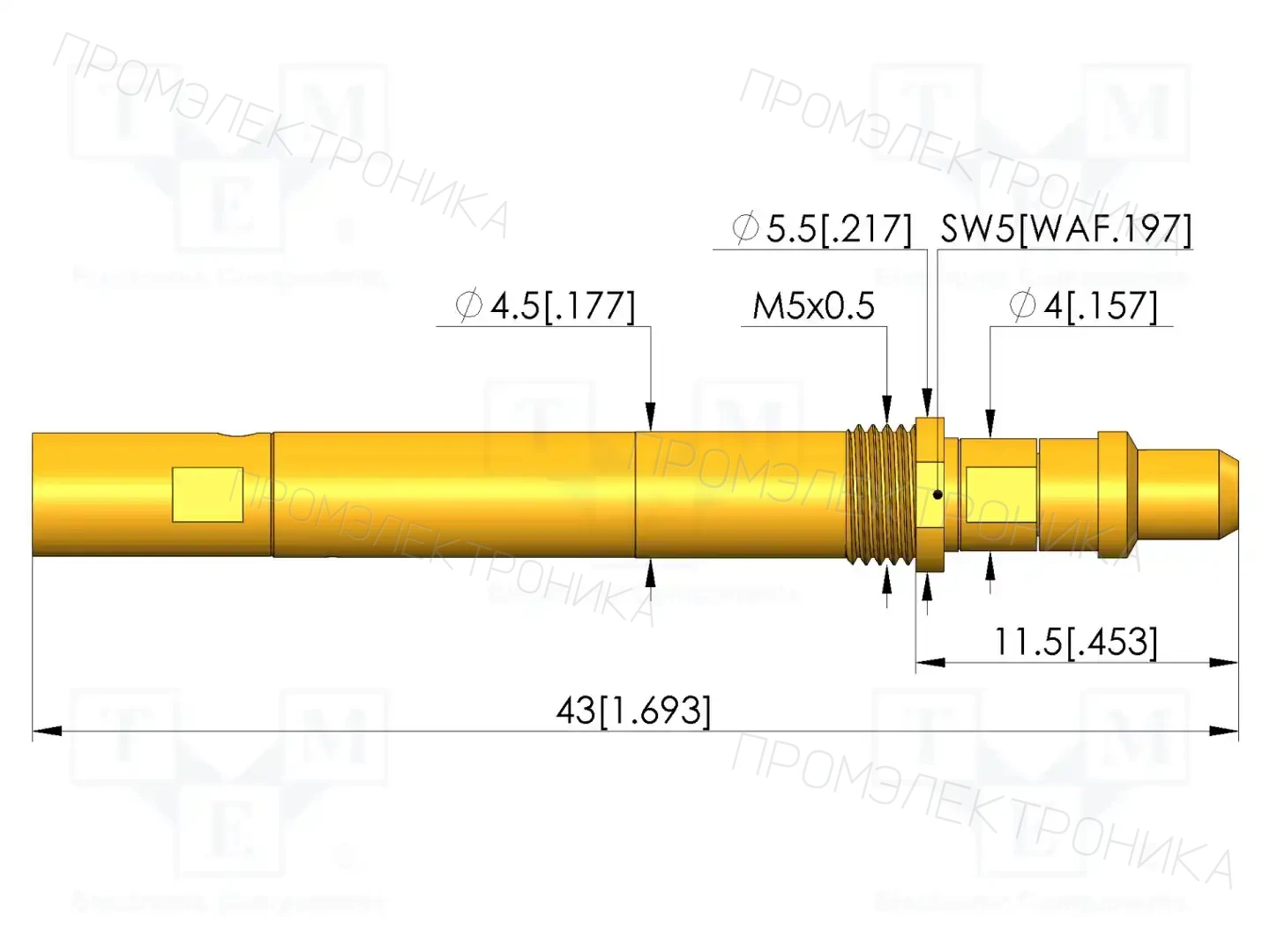 INGUN HFS-860 308 090 A 5342 X M — Измерительные щупы