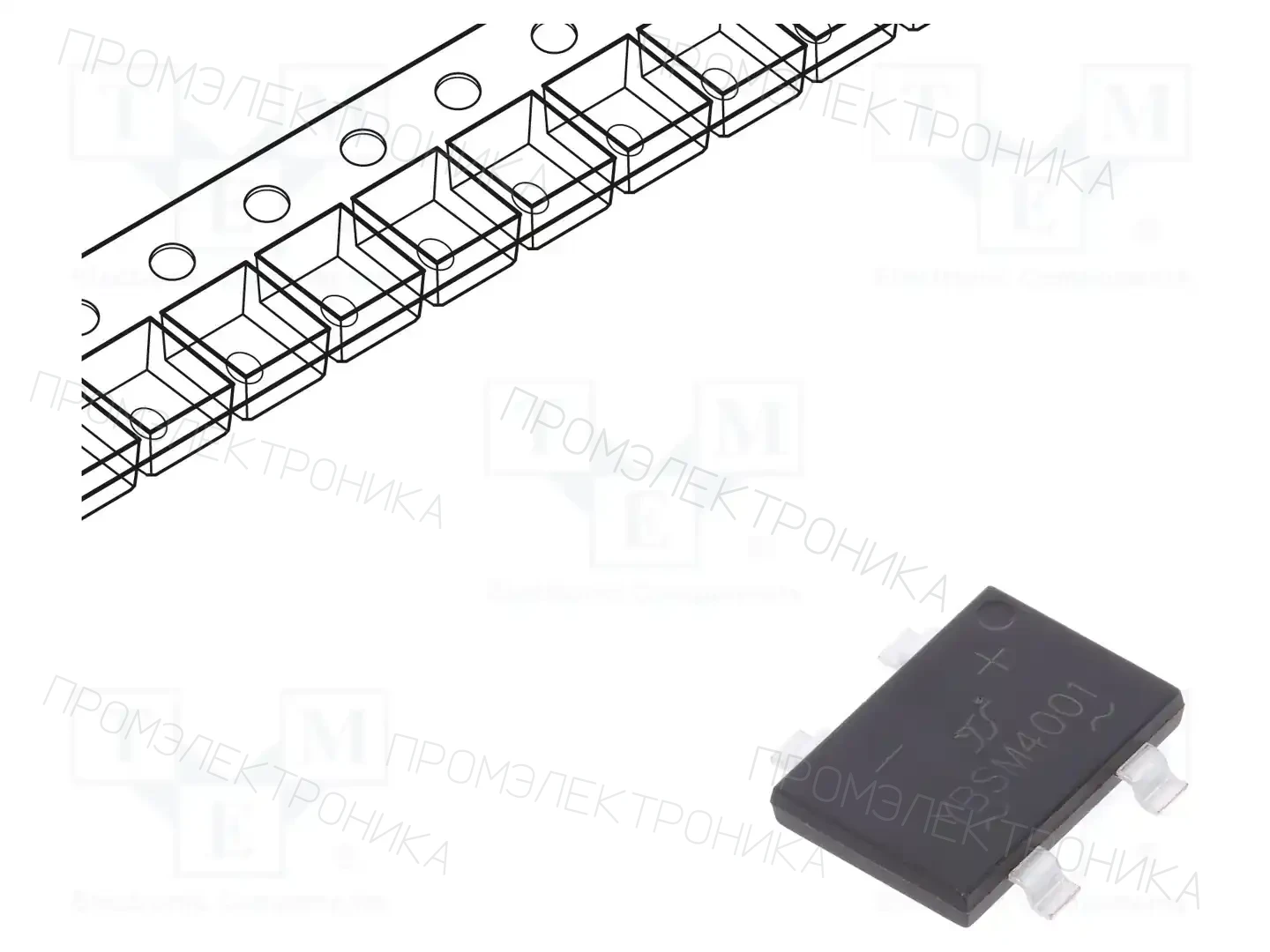 YANGJIE TECHNOLOGY YBSM4001 — Однофазные мосты диодные SMD/THT