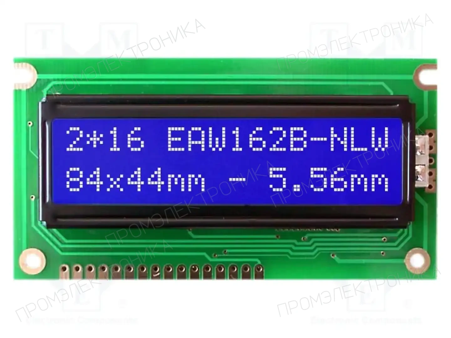 DISPLAY VISIONS EA W162B-NLW — Дисплеи LCD буквенно-цифровые