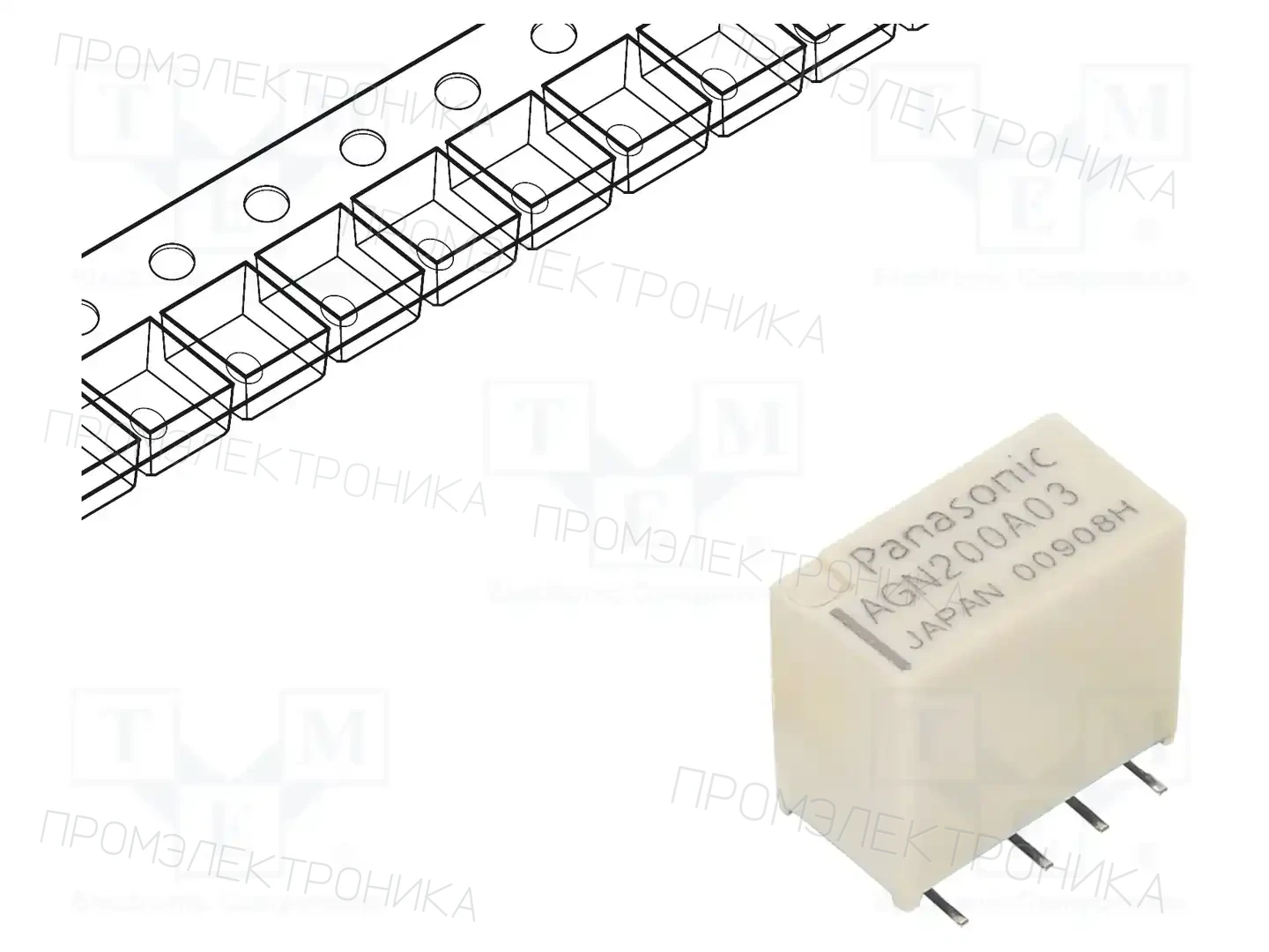 PANASONIC AGN200A03ZJ — Реле электромагн. миниатюрные