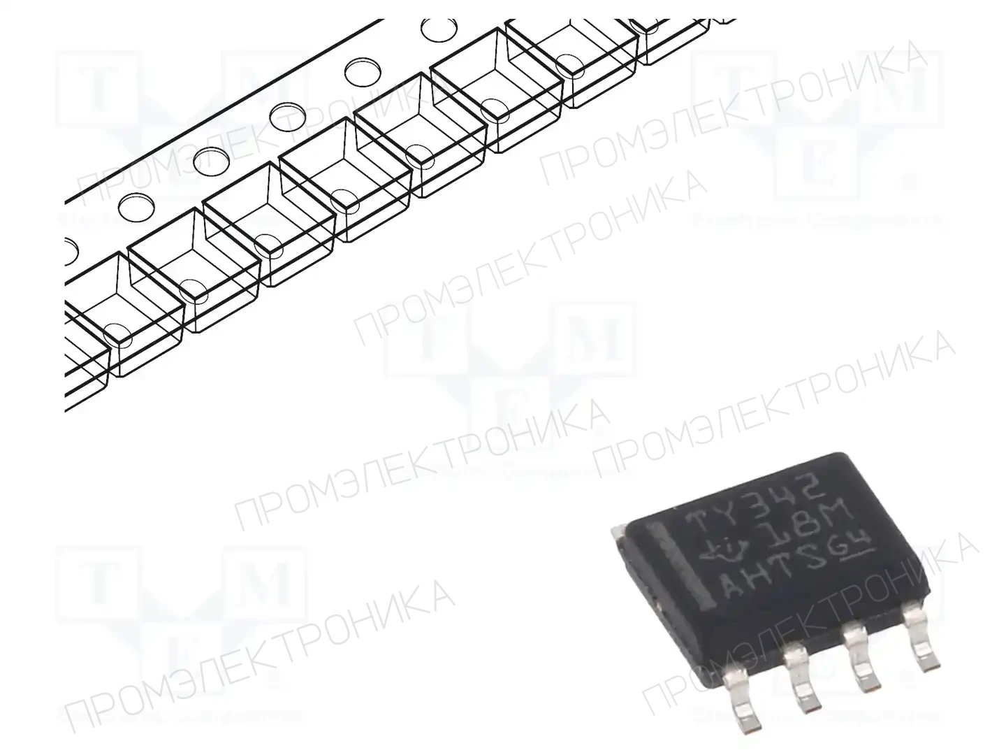 Texas Instruments TLV342IDR — Операционные усилители SMD