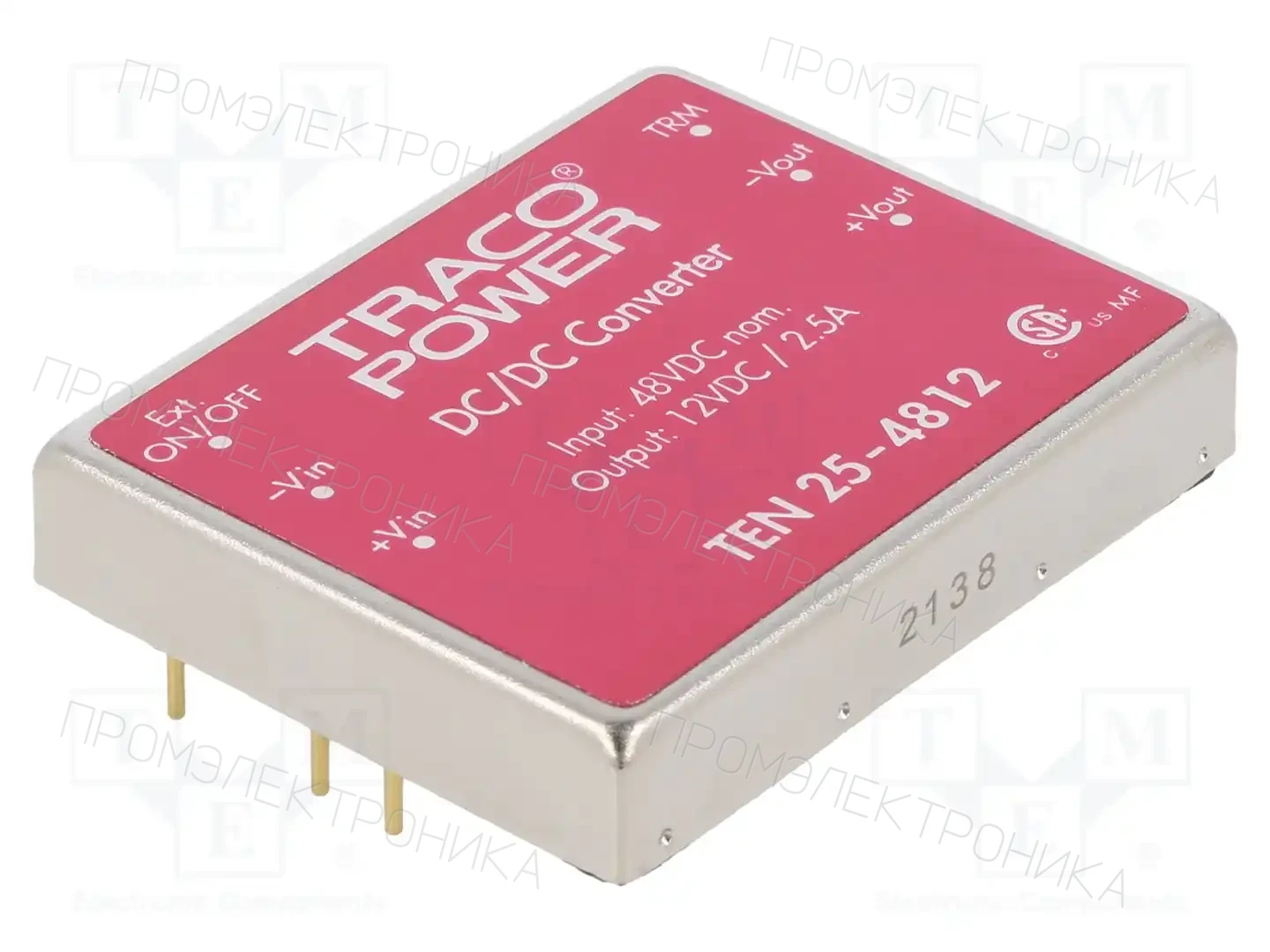 TRACO POWER TEN 25-4812 — Преобразователи DC/DC