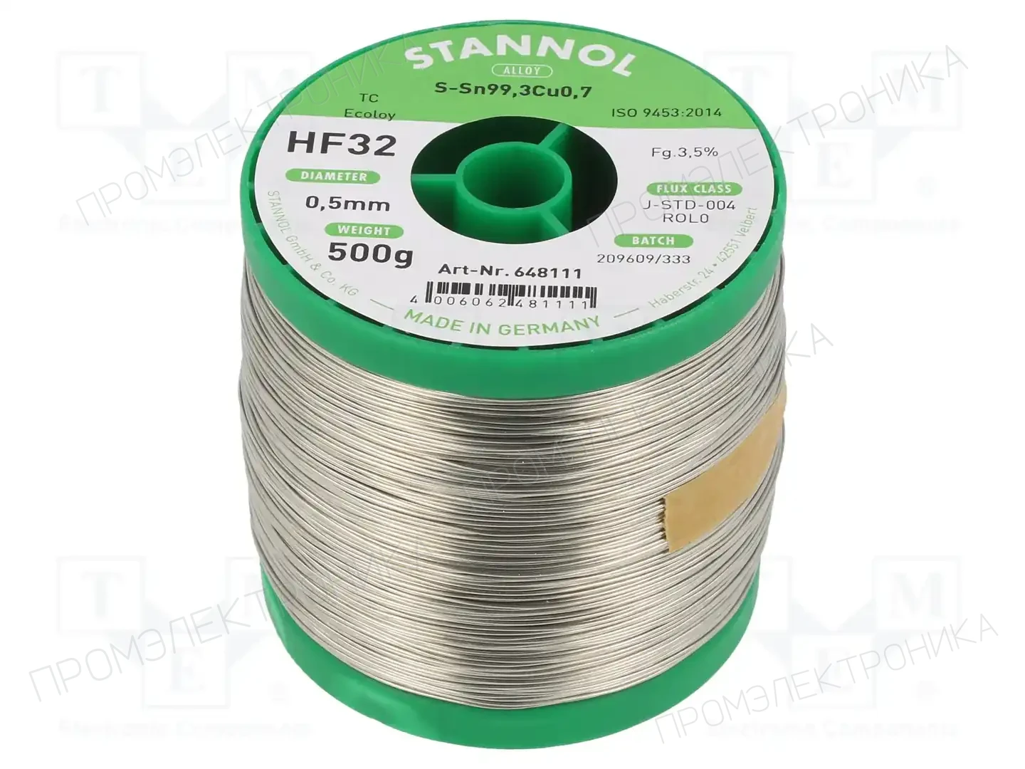 STANNOL 648111 — Паяльные провода бессвинцовые