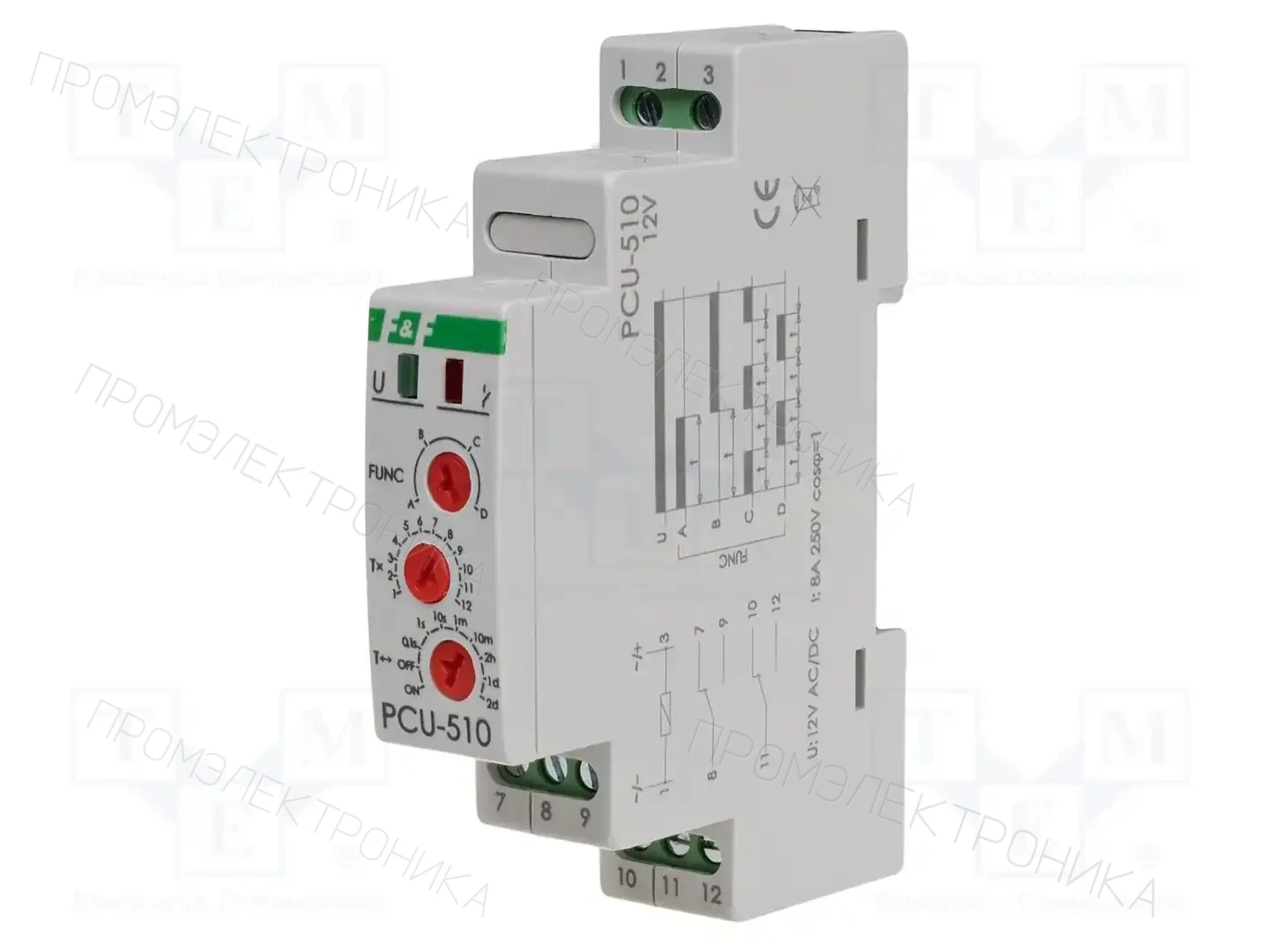 F&F PCU-510-12V — Временные аналоговые реле