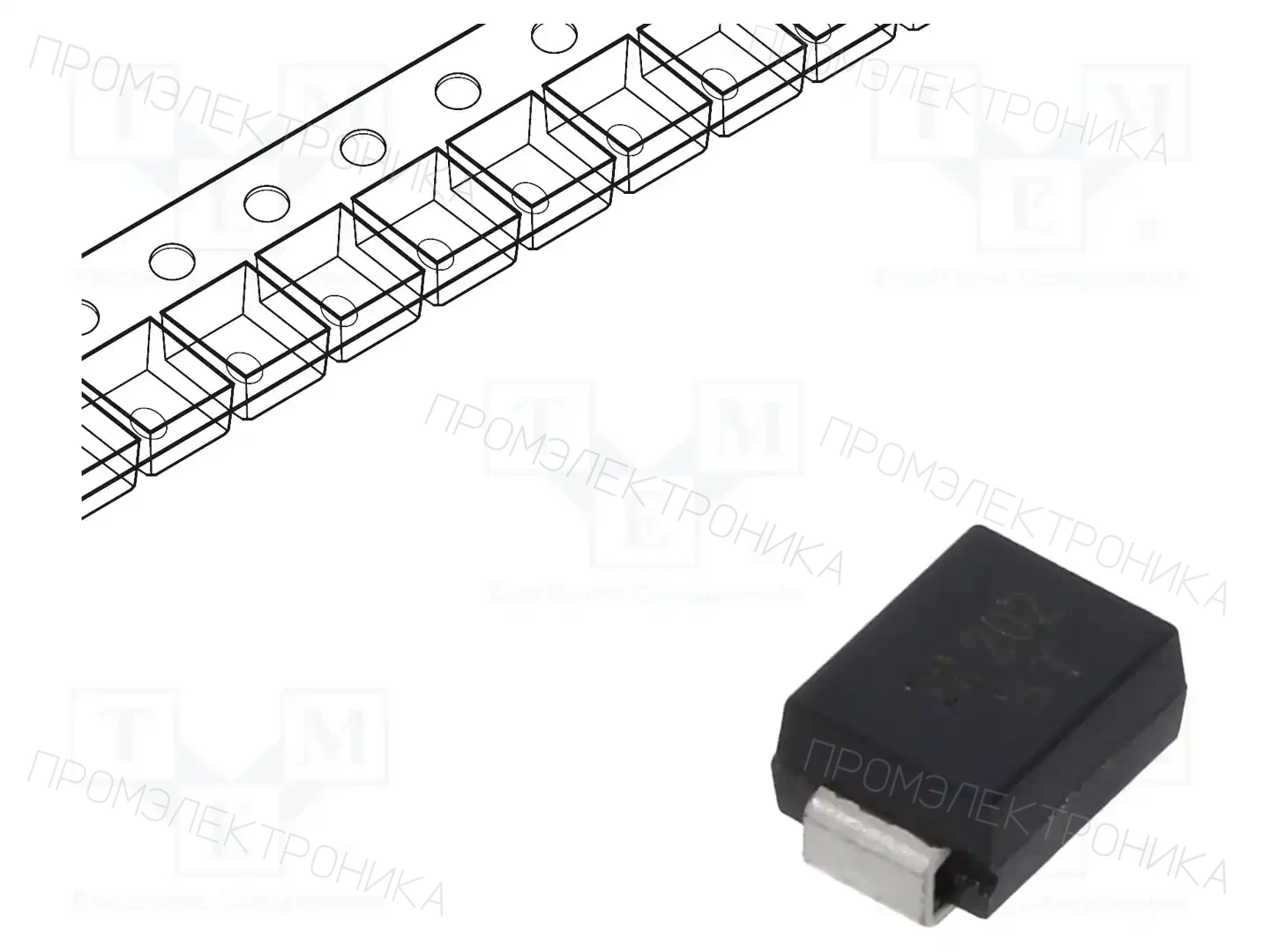 DIODES INCORPORATED SMBJ18CA-13-F — Диоды TVS SMD двунаправленные
