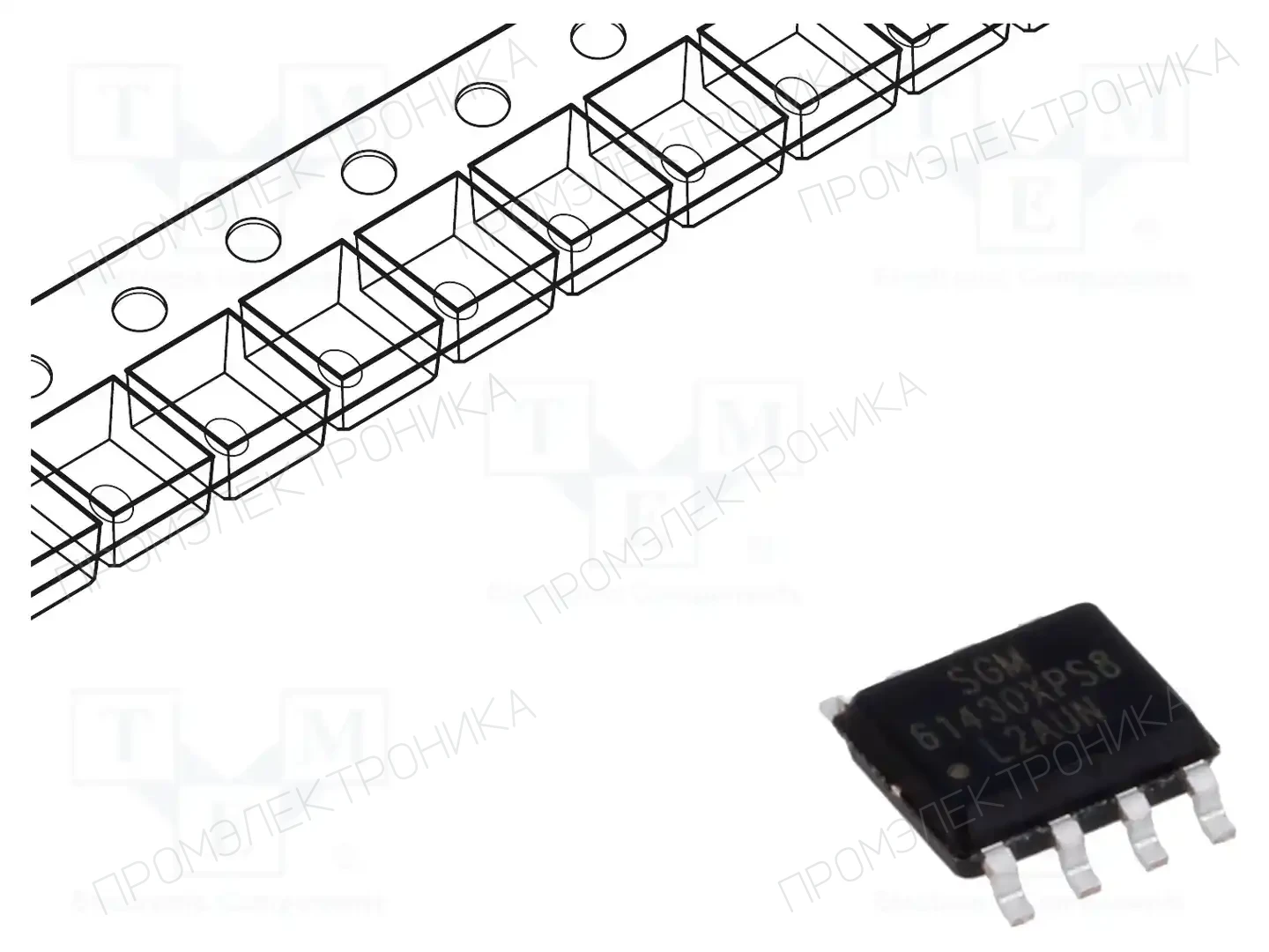 SG Micro Corp SGM61430XPS8G/TR — Регуляторы напряжения - микросхемы DC/DC
