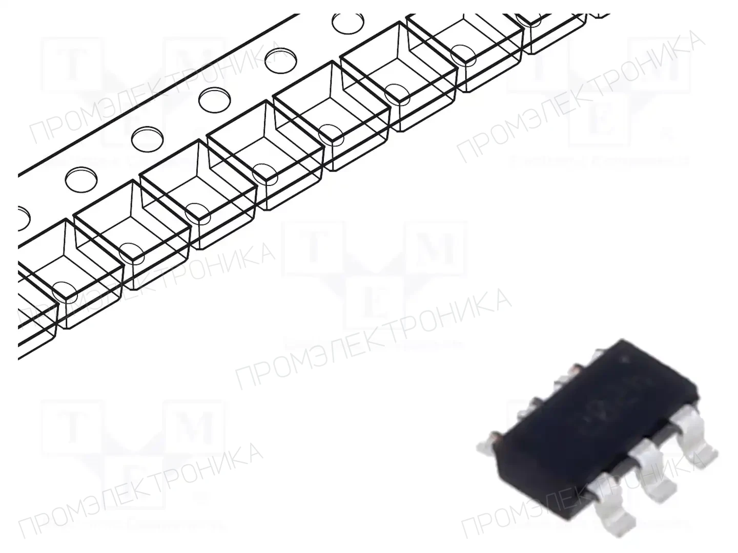Texas Instruments TPS54202DDCR — Регуляторы напряжения - микросхемы DC/DC