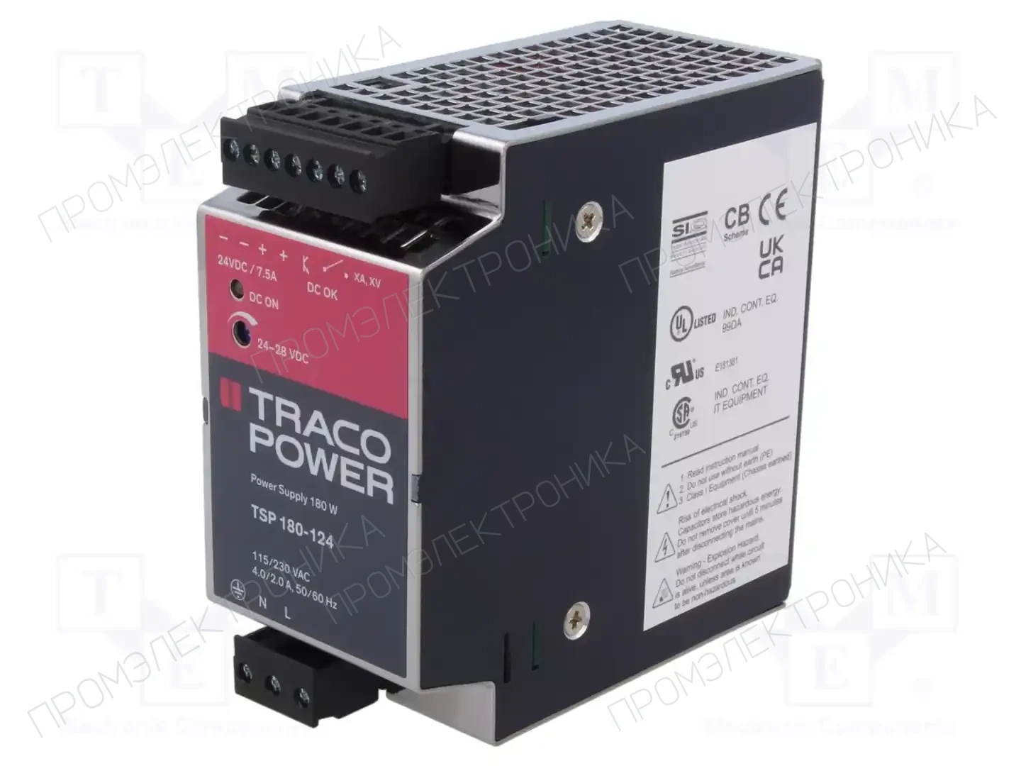 TRACO POWER TSP 180-124 — Блоки питания на DIN-рейку