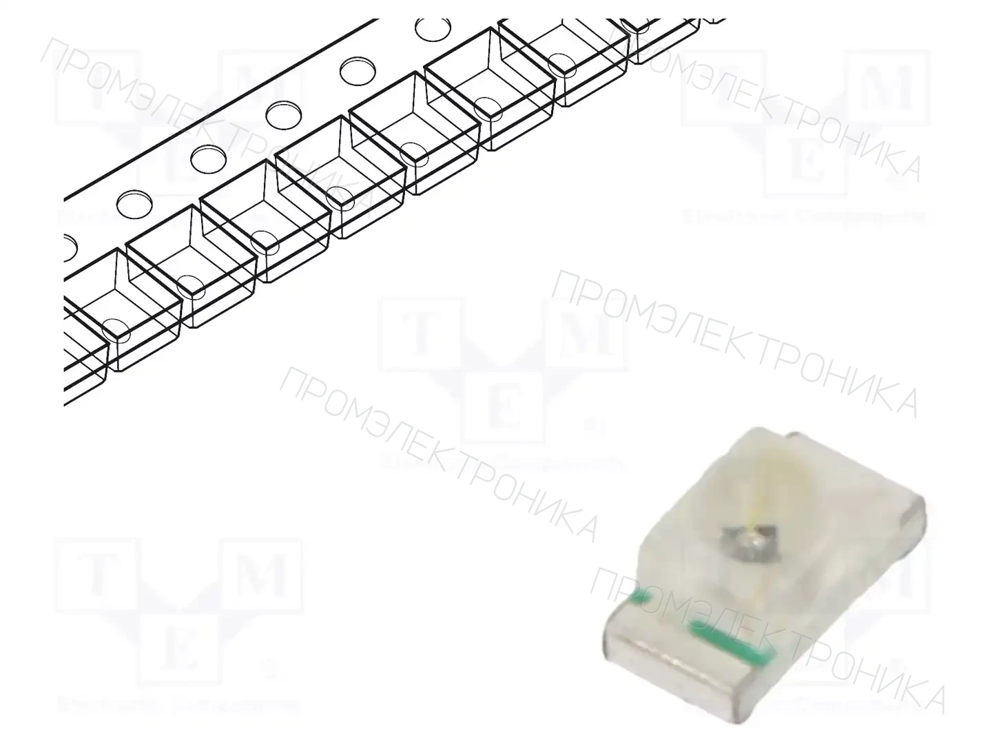 LUCKYLIGHT SR190YC-2BJ — Светодиоды SMD цветные