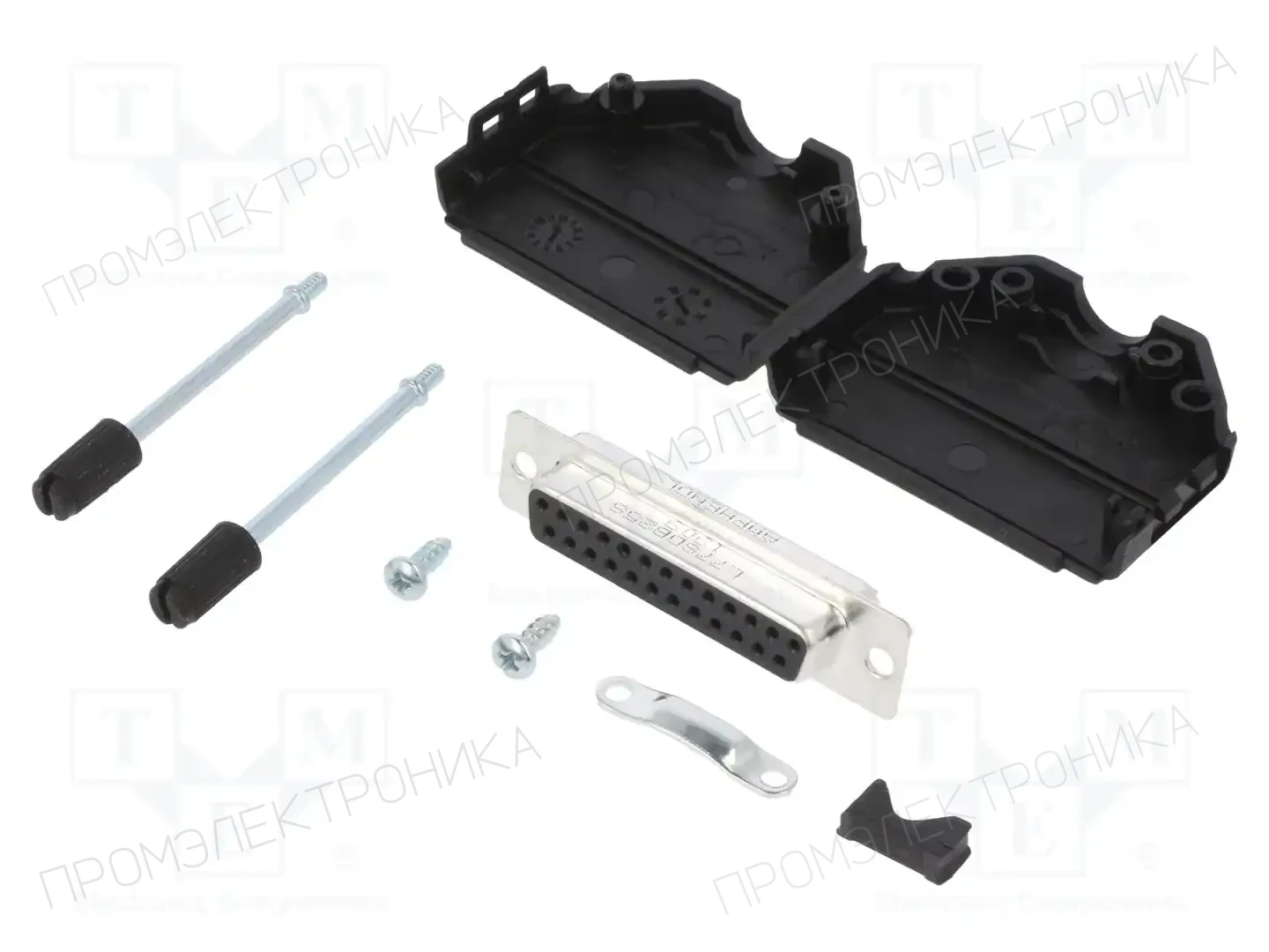 AMPHENOL COMMUNICATIONS SOLUTIONS L17DPPK25-BK+L77SDB25S — Комплектные штекеры D-Sub
