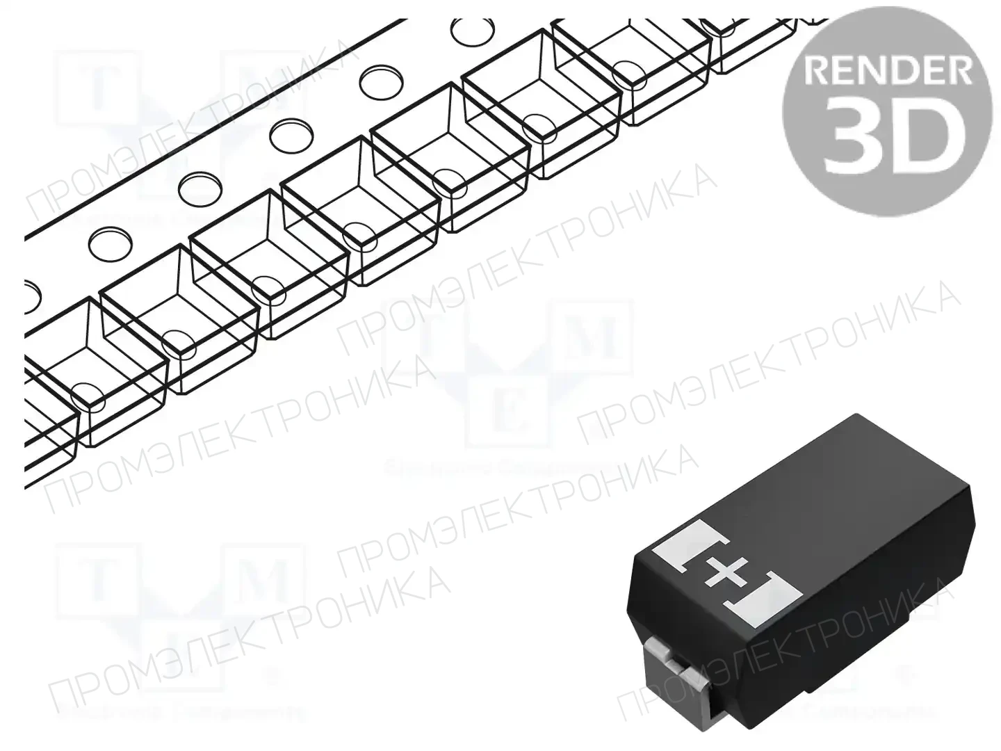 PANASONIC 10TPC100M — Конденсаторы полимерные SMD