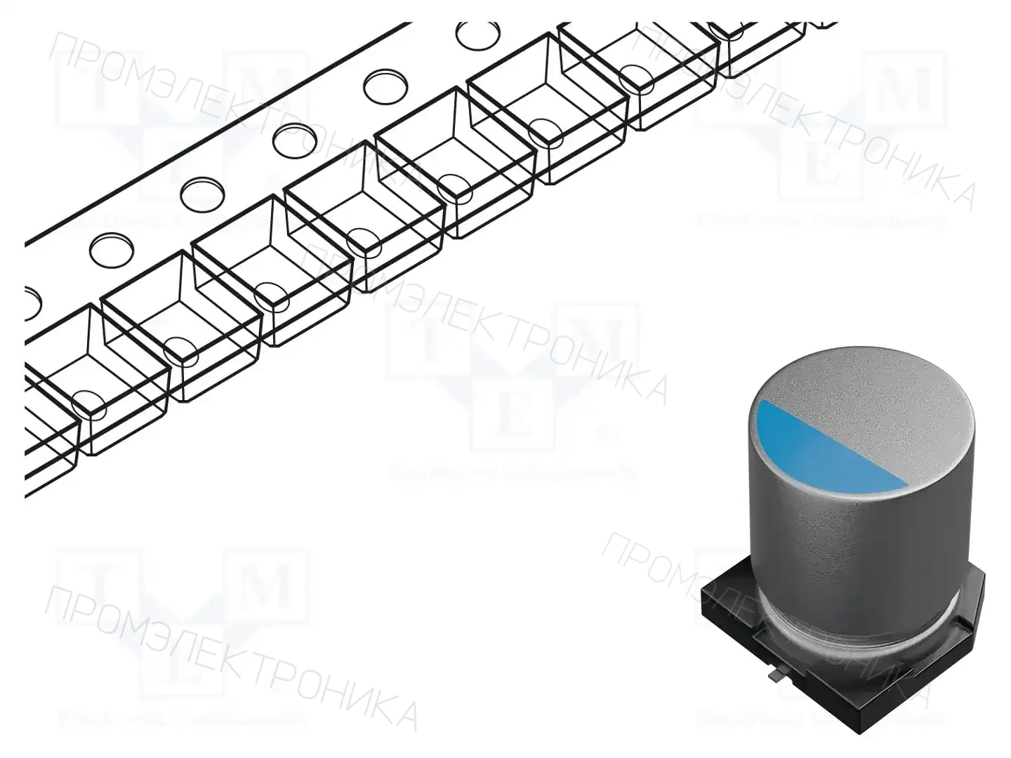 SAMWHA YM1J826M10010VR — Конденсаторы гибридные SMD
