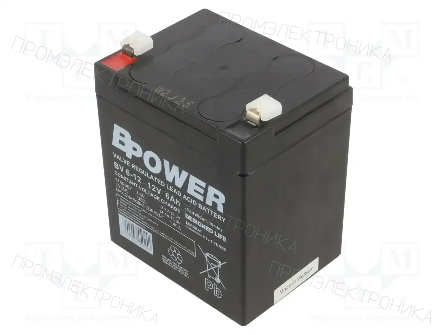 BPOWER BV 6-12 T1 — Аккумуляторы кислотные