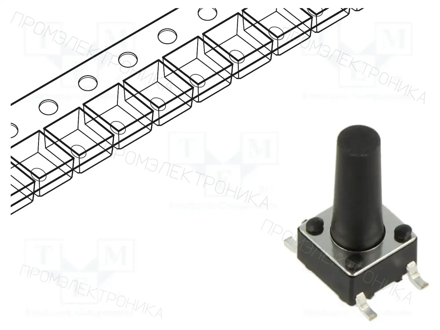 CONNFLY DS1042-03-111KKR25010 — Микропереключатели TACT