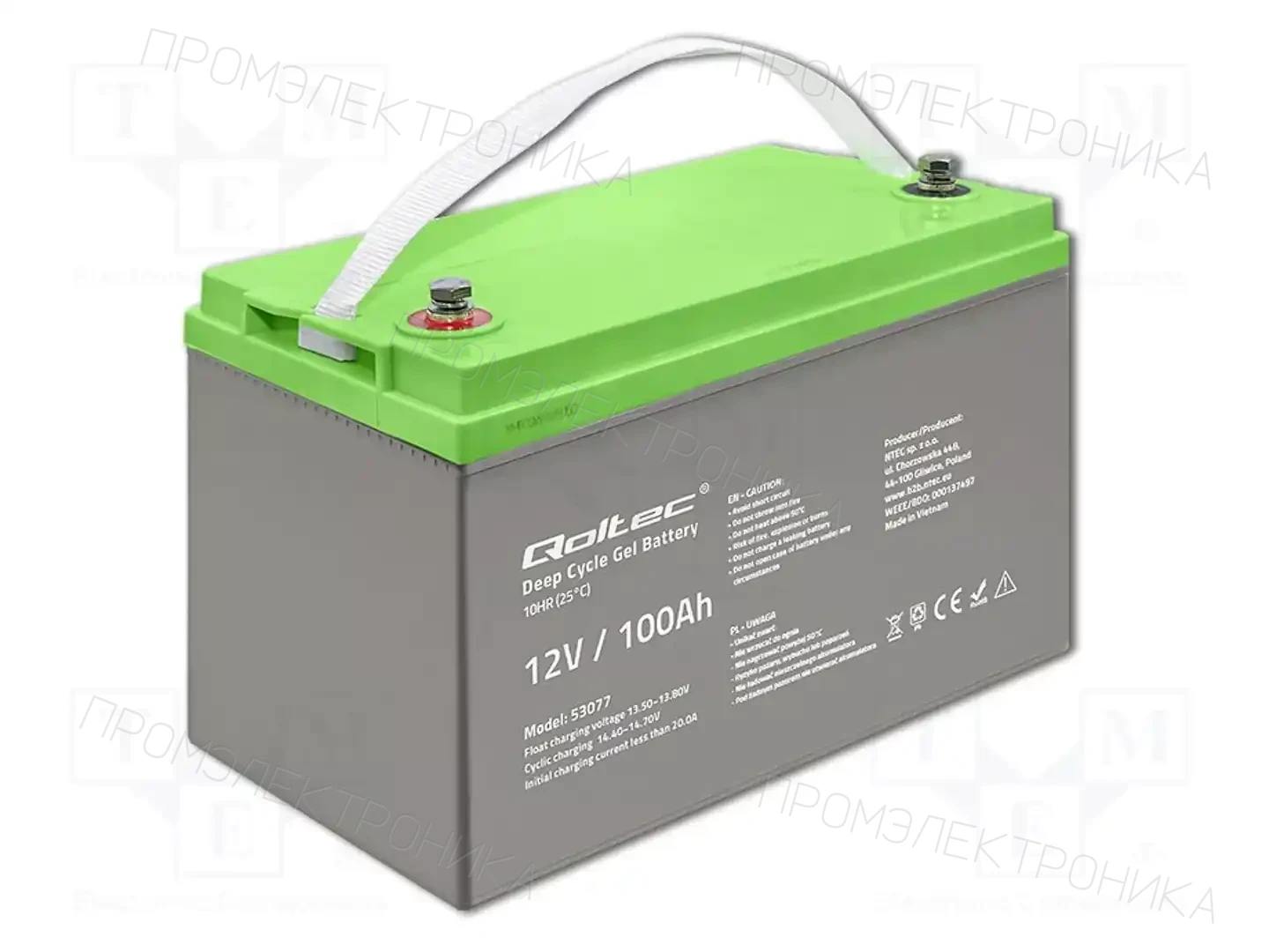 QOLTEC 53077 — Аккумуляторы кислотные