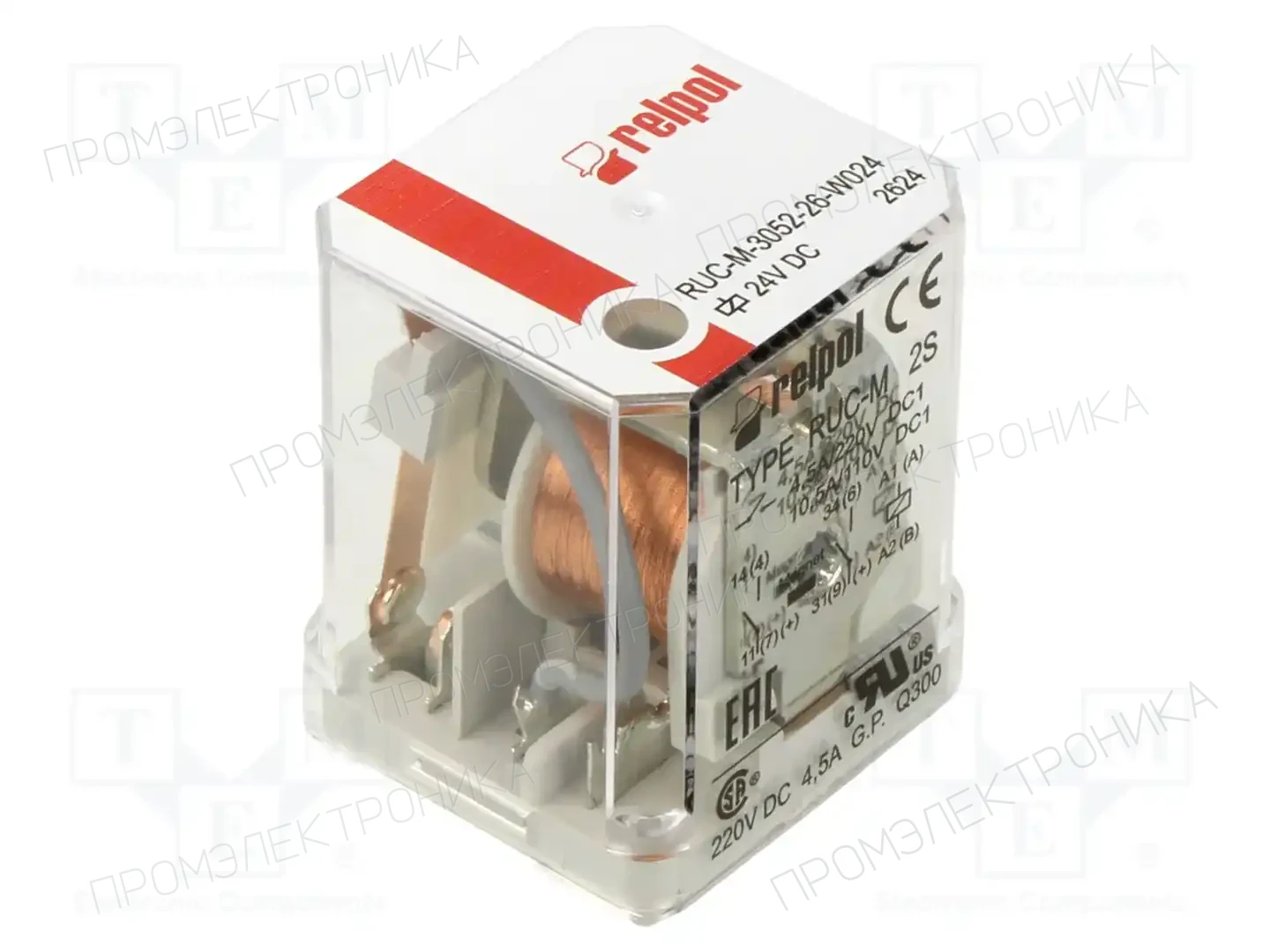 RELPOL RUC-M-3052-26-W024 — Реле электромагн. промышленные