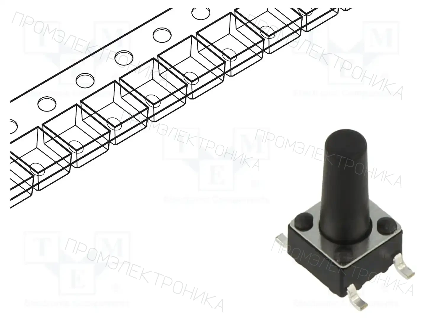 CONNFLY DS1042-03-110KKR25010 — Микропереключатели TACT