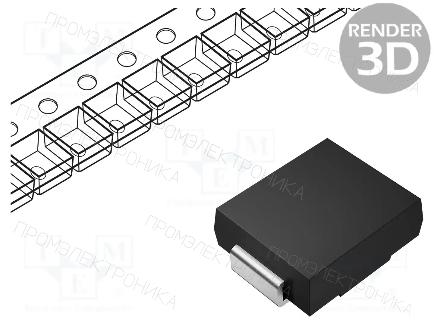 MICRO COMMERCIAL COMPONENTS SMLJ36CA-TP — Диоды TVS SMD двунаправленные
