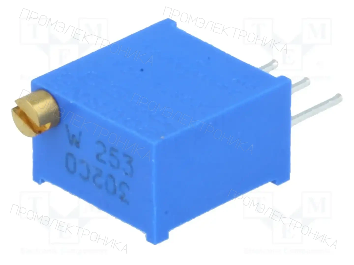 BOURNS 3299W-1-253LF — Потенциометры THT многооборотные 3/8 дм