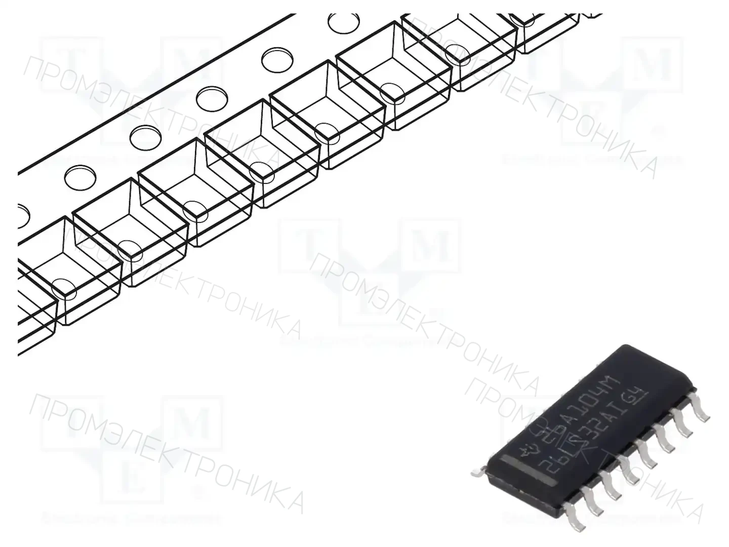 Texas Instruments AM26LS32AIDR — Микросхемы - RS232 / RS422 / RS485