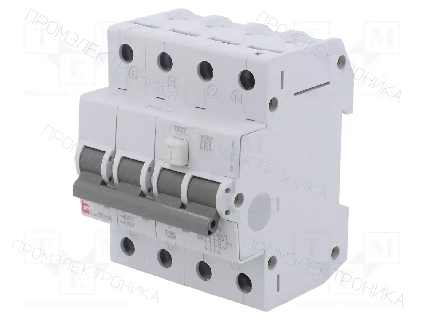 ETI POLAM KZS-4M 3P+N AC B10/0.03 — Дифференциальные выключатели